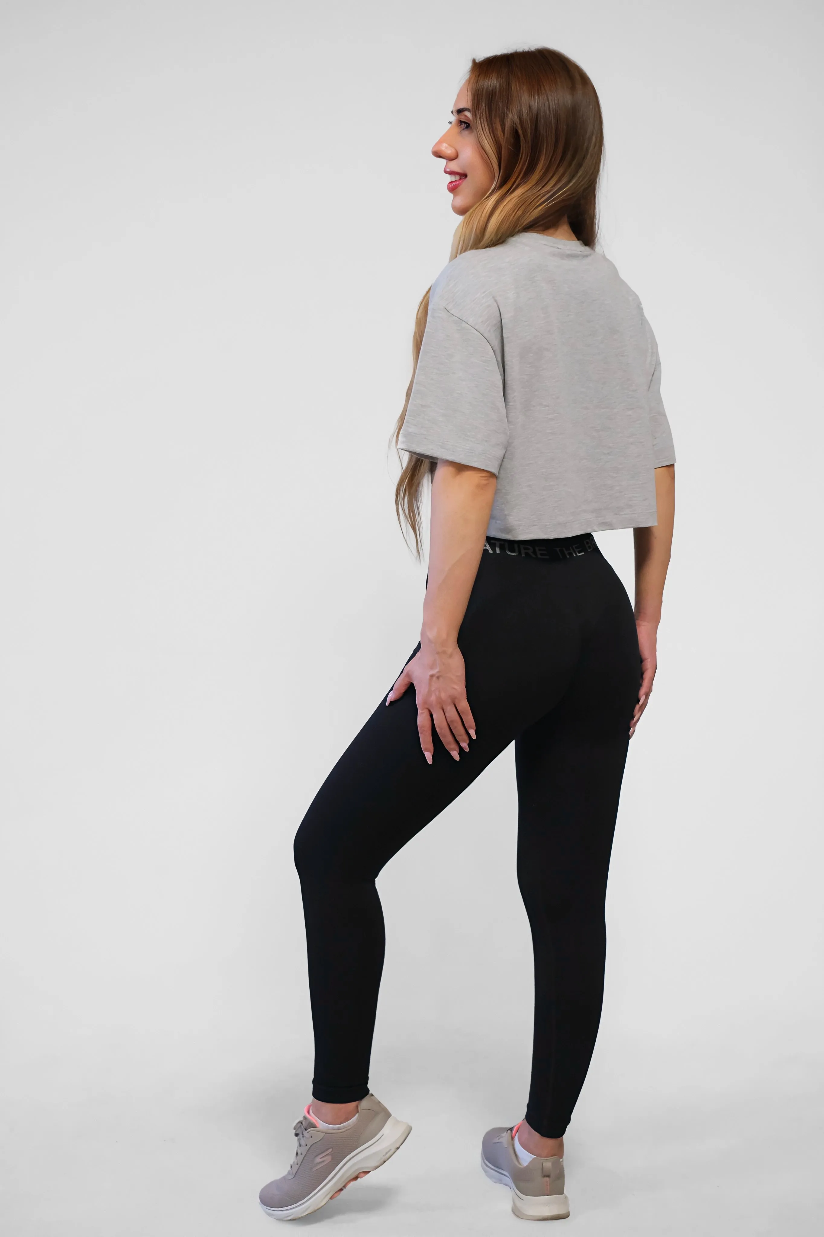 NTB Crop T-Shirt Gray