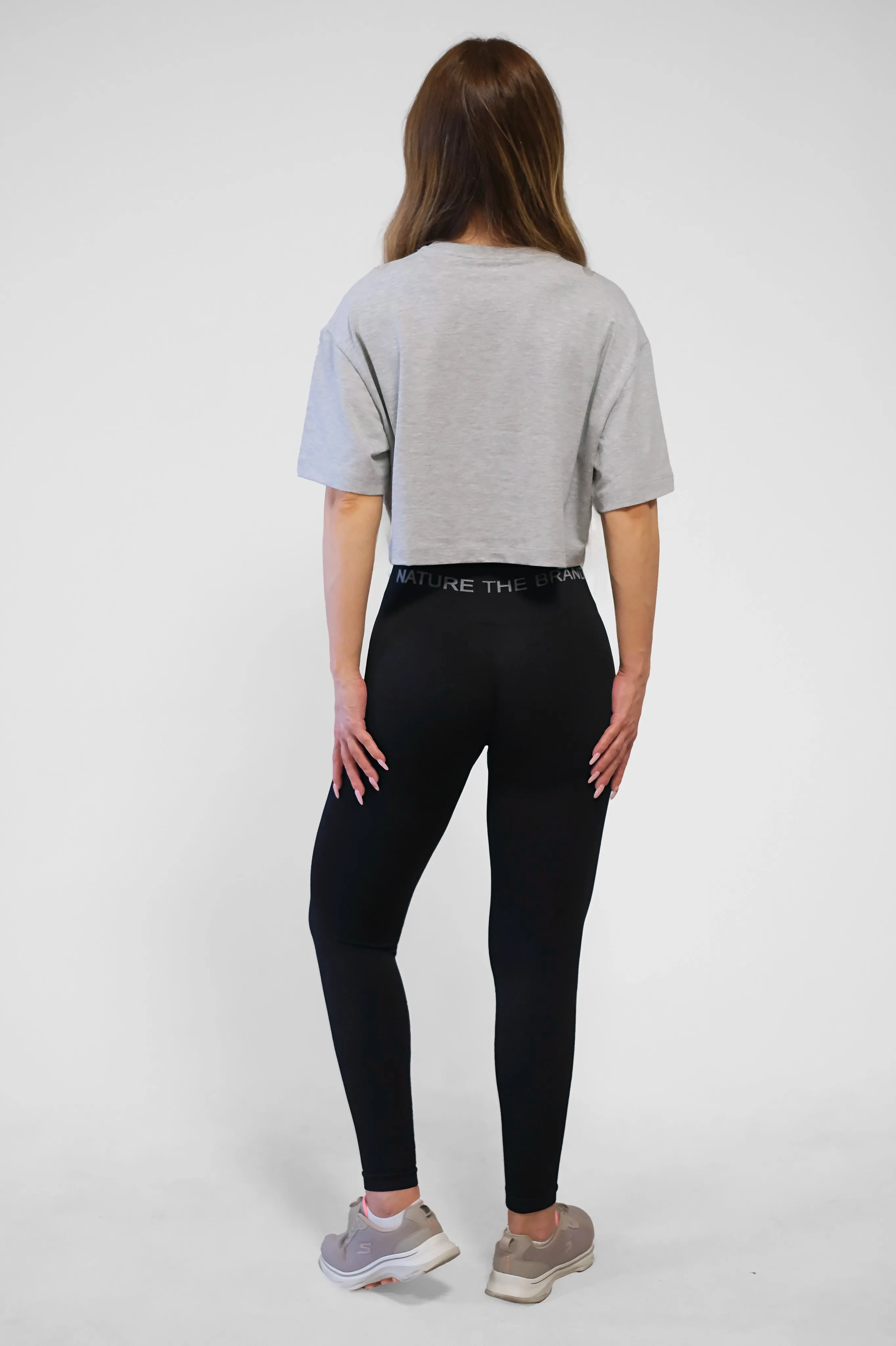 NTB Crop T-Shirt Gray