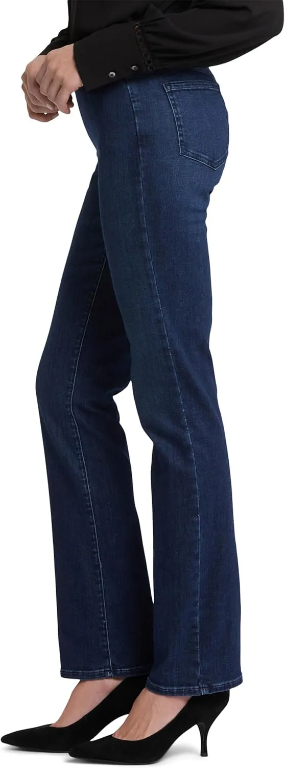 NYDJ Women's Pull-On Marilyn Straight Jeans - Effortless Comfort and Style, Women's Denim Straight Jeans for Daily Wear