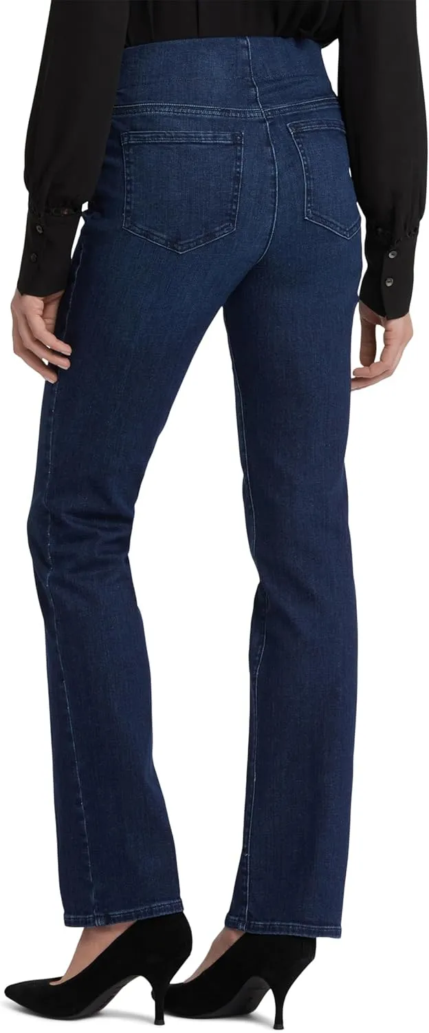 NYDJ Women's Pull-On Marilyn Straight Jeans - Effortless Comfort and Style, Women's Denim Straight Jeans for Daily Wear