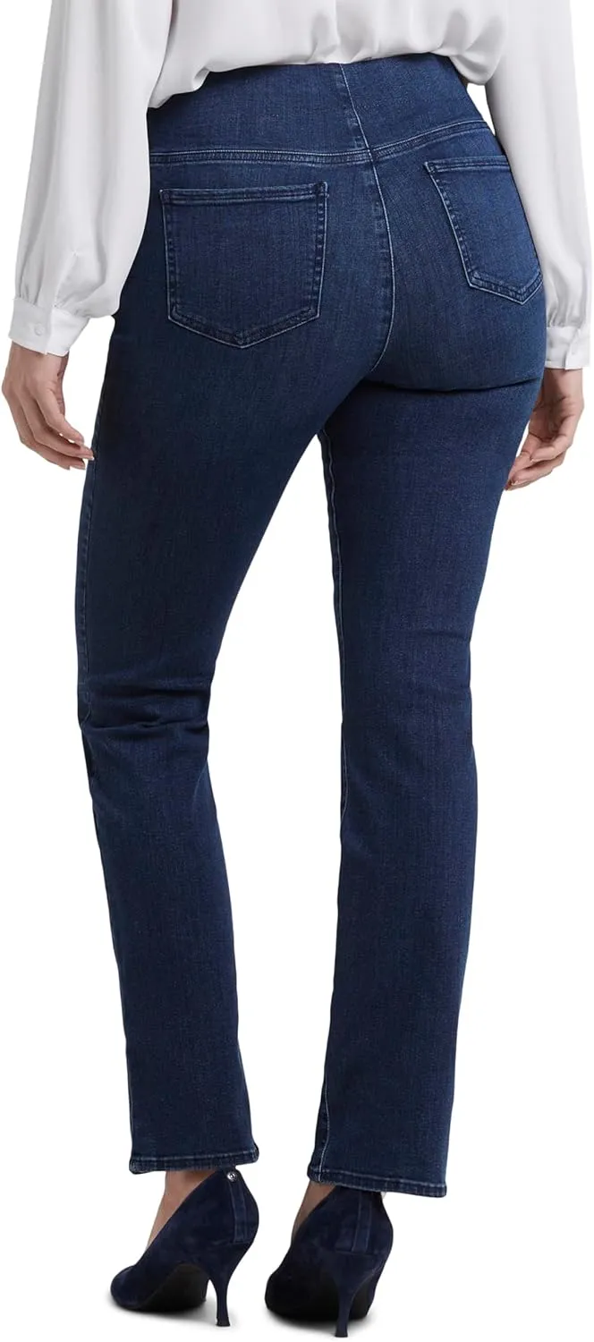 NYDJ Women's Pull-On Marilyn Straight Jeans - Effortless Comfort and Style, Women's Denim Straight Jeans for Daily Wear