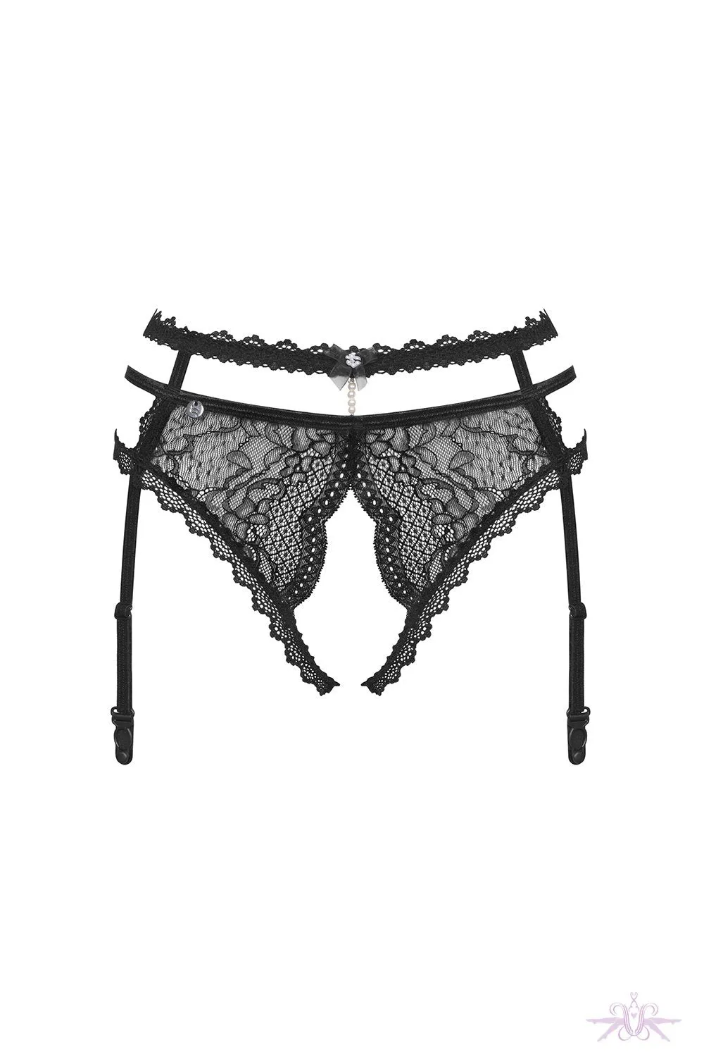 Obsessive Pearlove Crotchless Suspender Belt