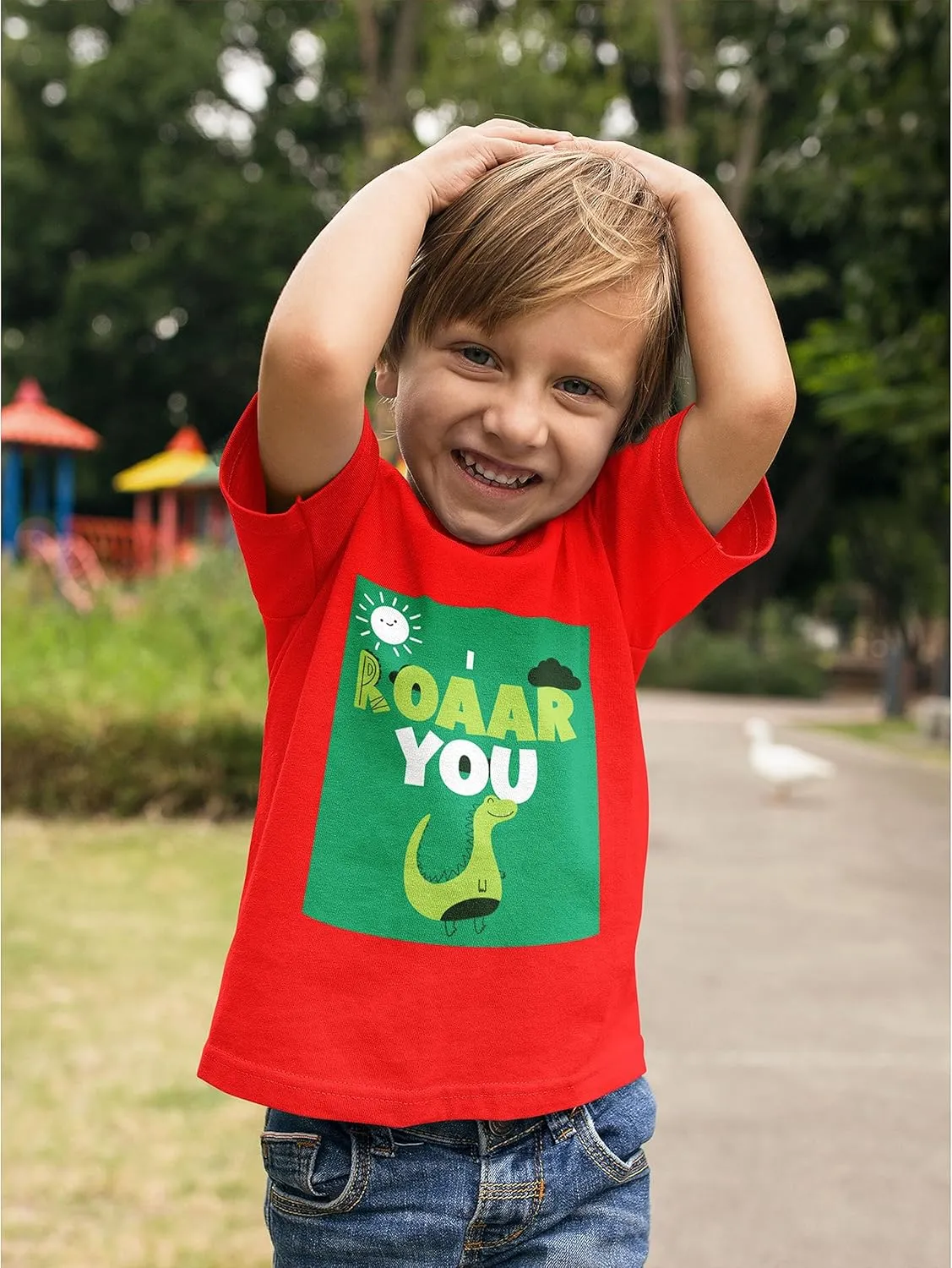 Personalized Toddler T-Shirt for Kids Boys Girls - Custom Image & Text - Customized Front/Back Print - 2T to 5/6T Multicolor