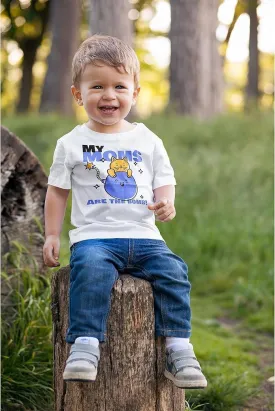 Personalized Toddler T-Shirt for Kids Boys Girls - Custom Image & Text - Customized Front/Back Print - 2T to 5/6T Multicolor