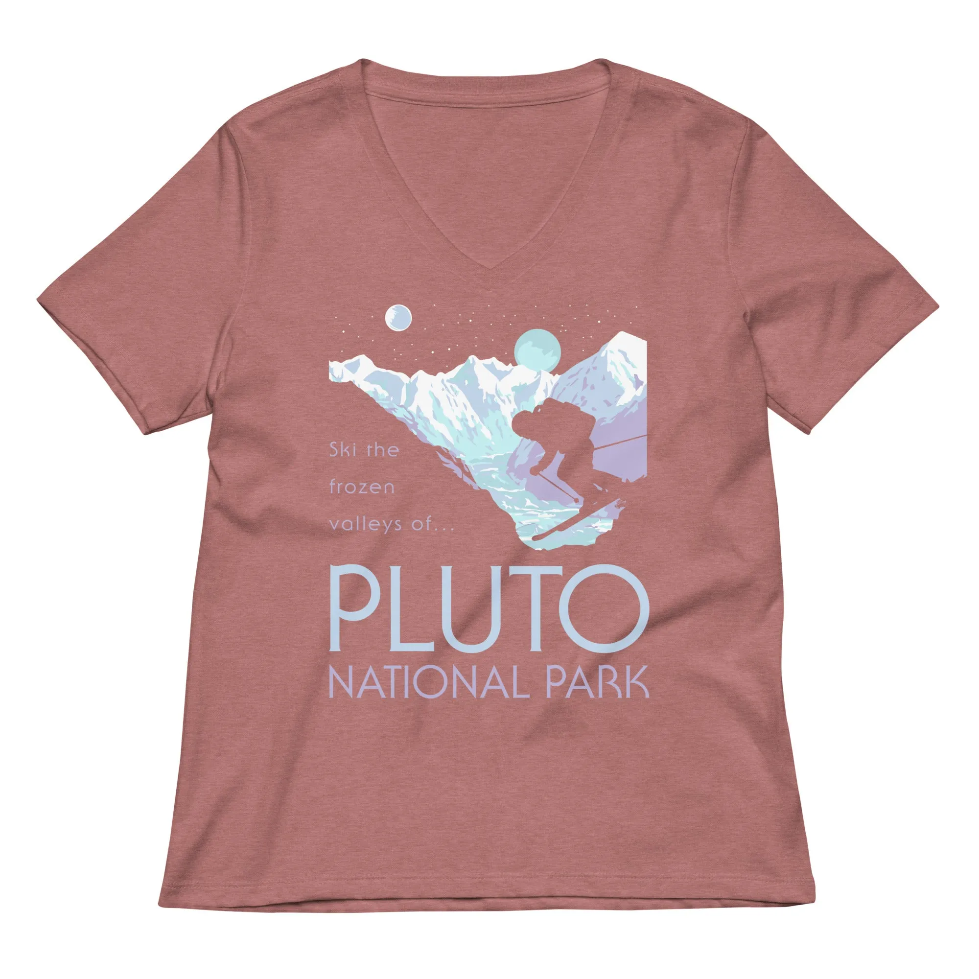 Pluto National Park Women's V-Neck Tee