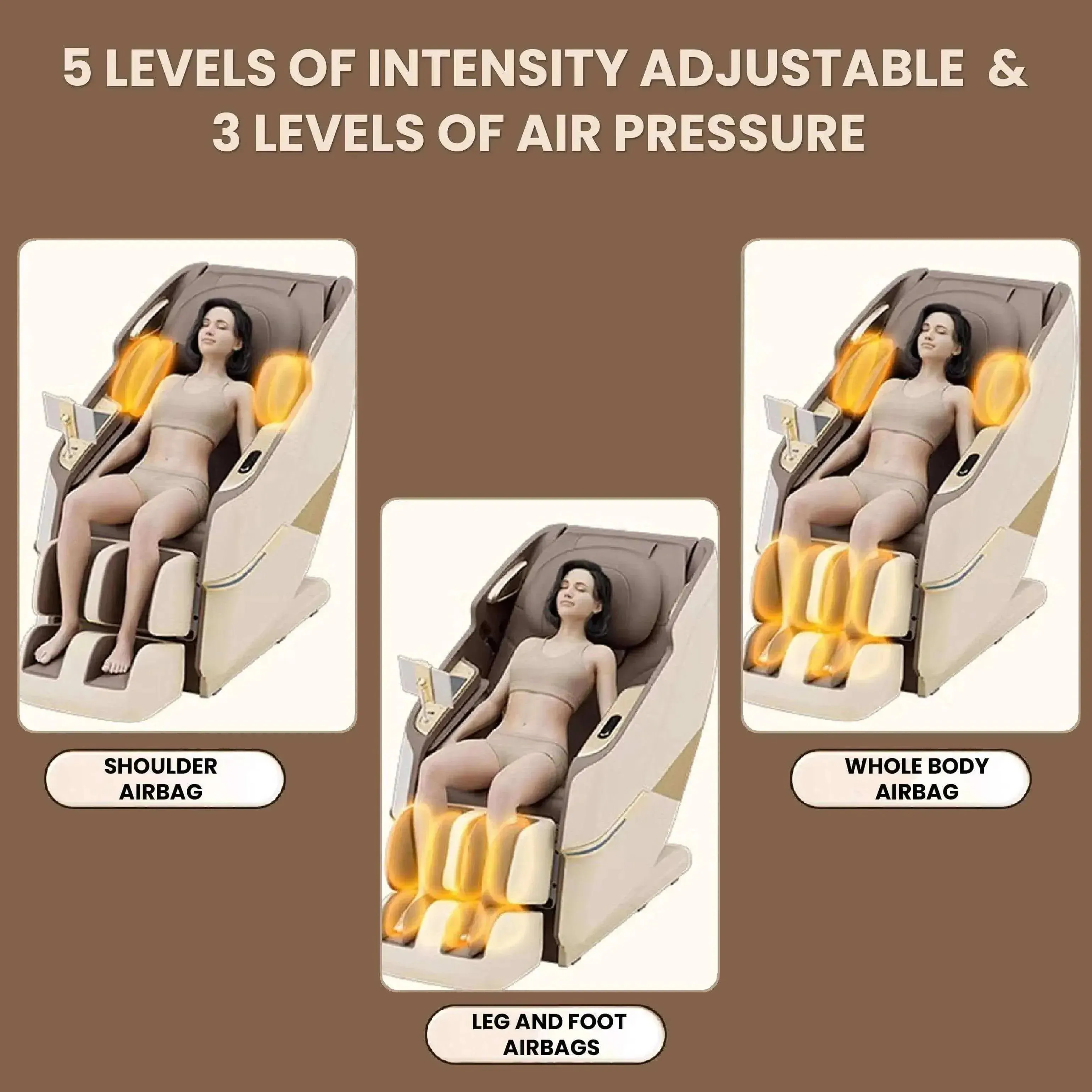 Royal Magestic Pro Massage Chair (Brown)