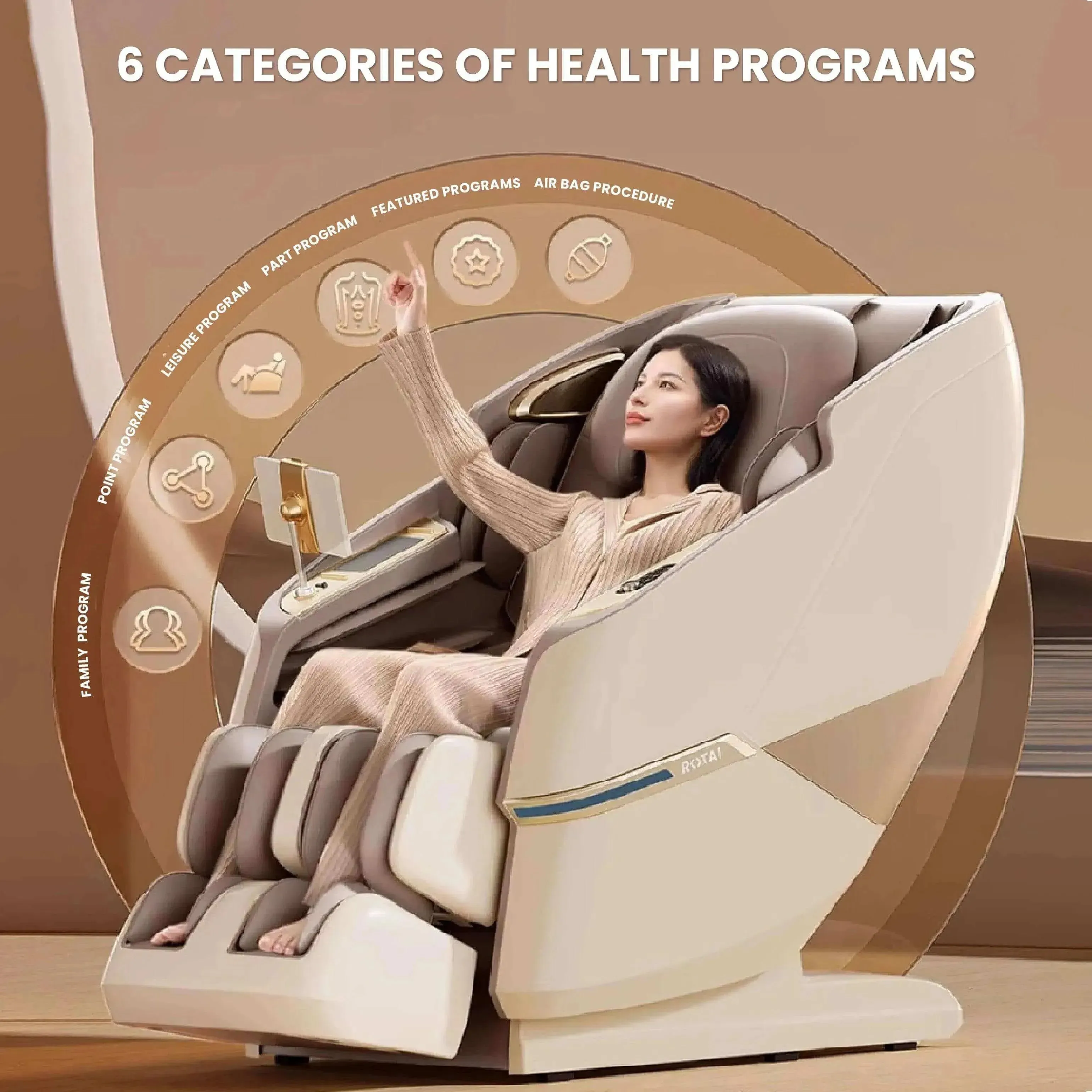 Royal Magestic Pro Massage Chair (Brown)