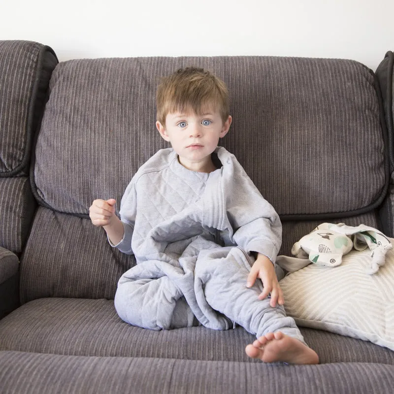 SALE - Cozy Toddler Suit 'Warm' (with legs) - Cool Grey (2.5TOG Winter)