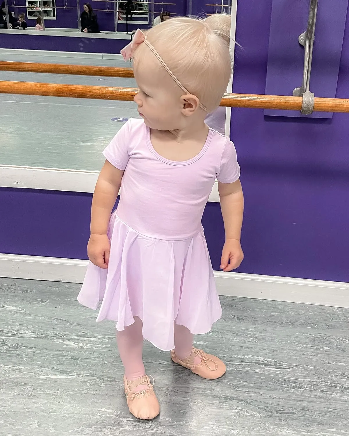 Stelle Ballet Leotards for Girls Dance Leotard with Skirt Toddler Ballet Outfit Criss-Cross Bow Back (Little/Big Kid)