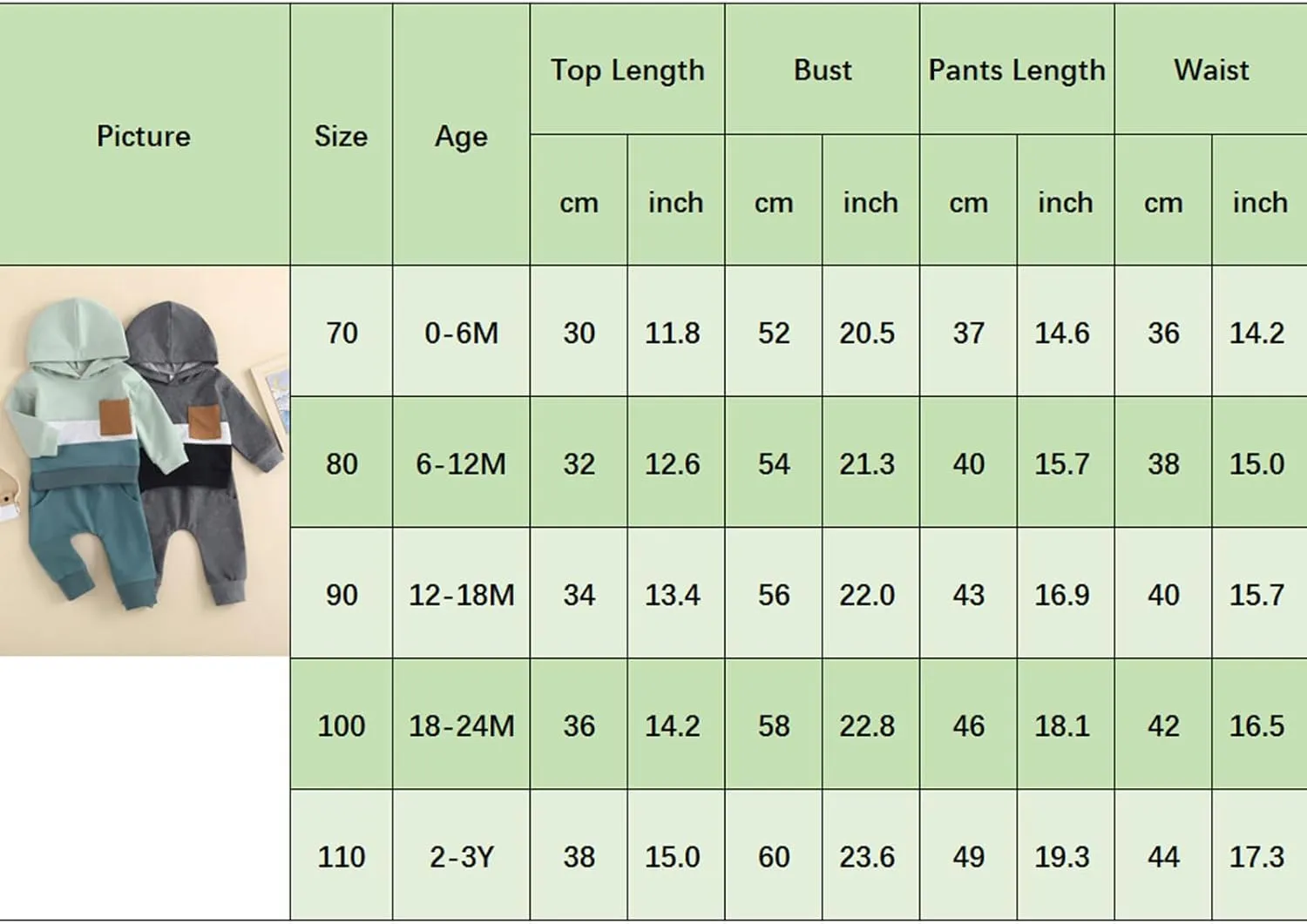 Toddler Baby Boy Clothes Color Block Hooded Sweatshirt Pullover Jogger Pants 2Pcs Fall Winter Sweatsuit Outfit