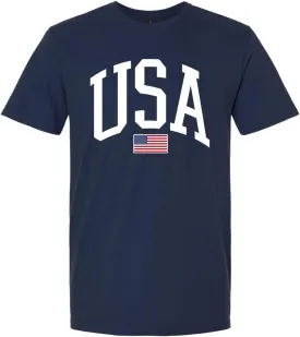 USA Graphic T-Shirt for Men & Women  4th of July Patriotic American Flag Tee  Soft Cotton Casual Shirt