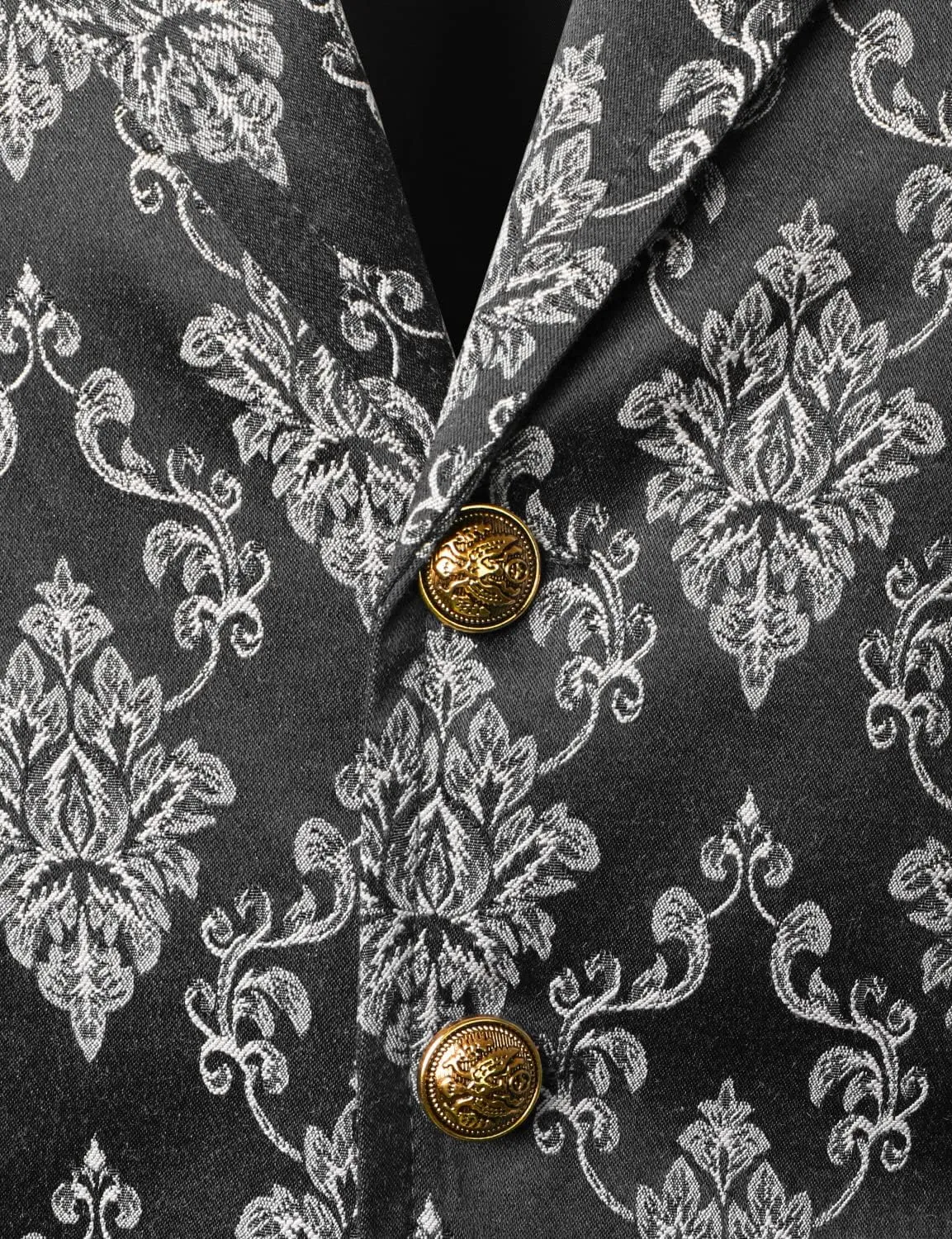 VATPAVE Mens Victorian Suit Vest Steampunk Gothic Waistcoat