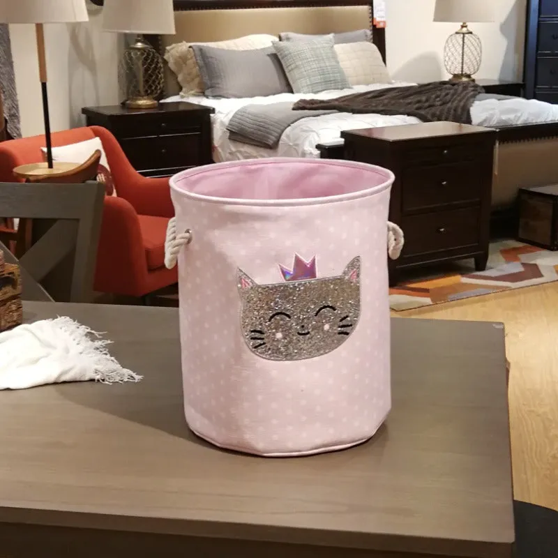 Wholesale Canvas Cartoon Pattern Clothing Storage Box