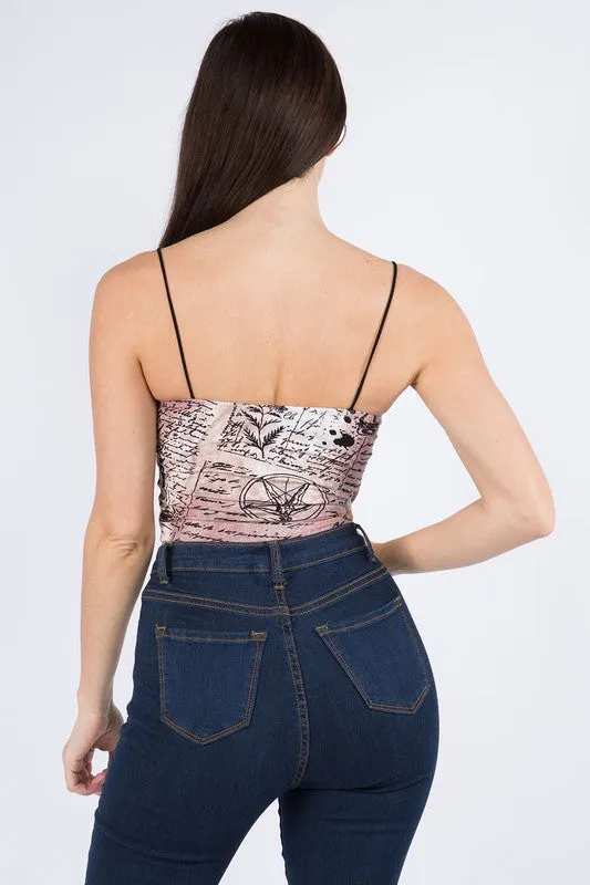 Witchcraft Alchemy Print Crop Top