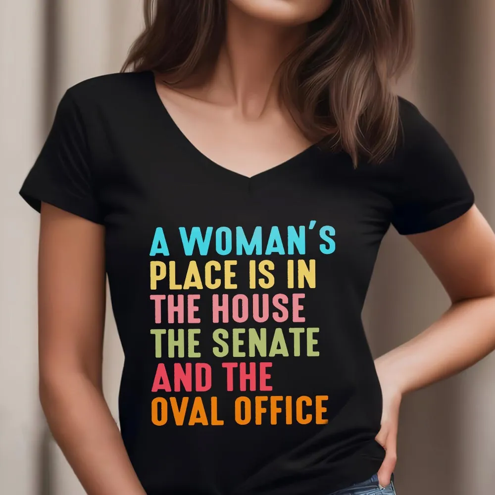Women's V-neck T-shirt TSVB662