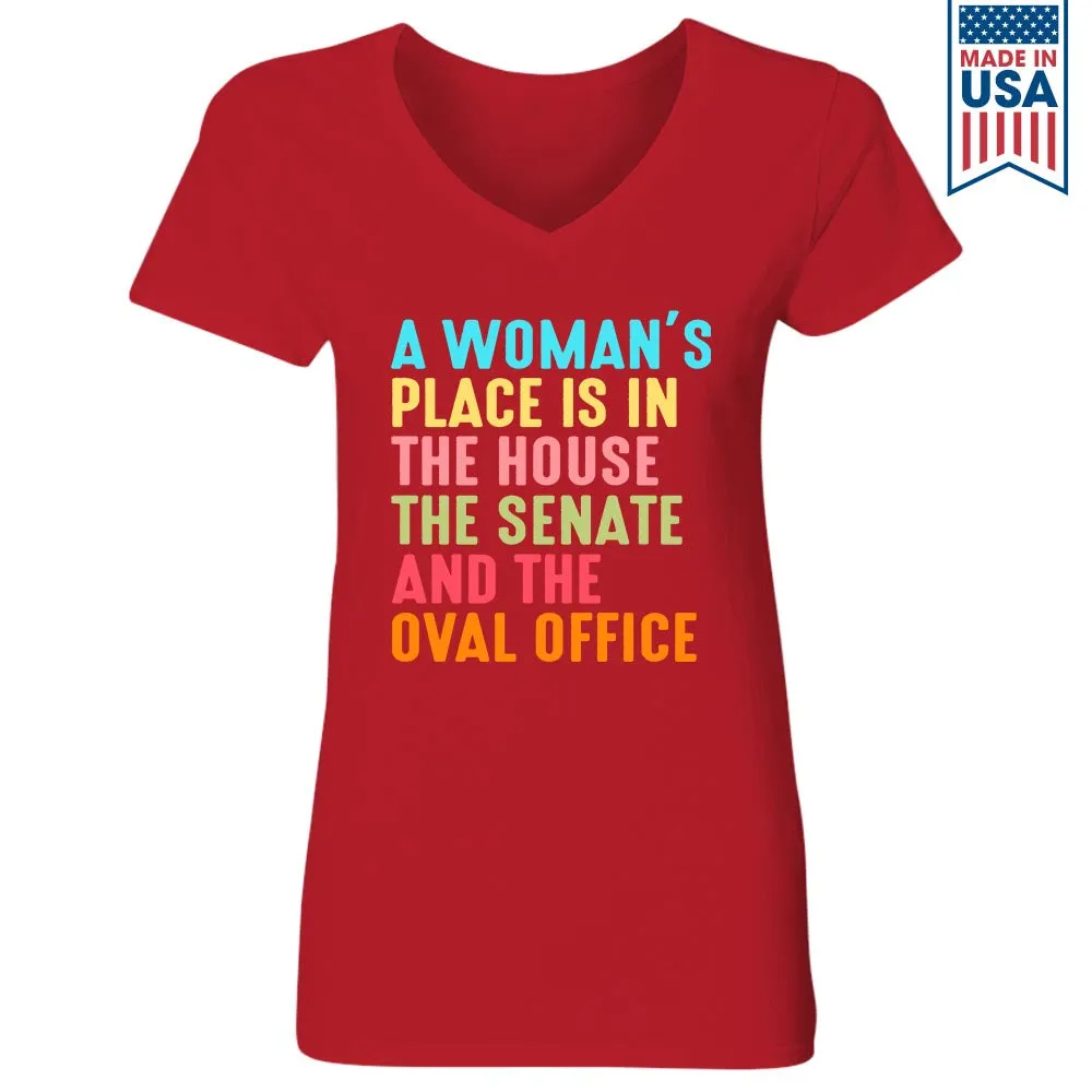 Women's V-neck T-shirt TSVB662