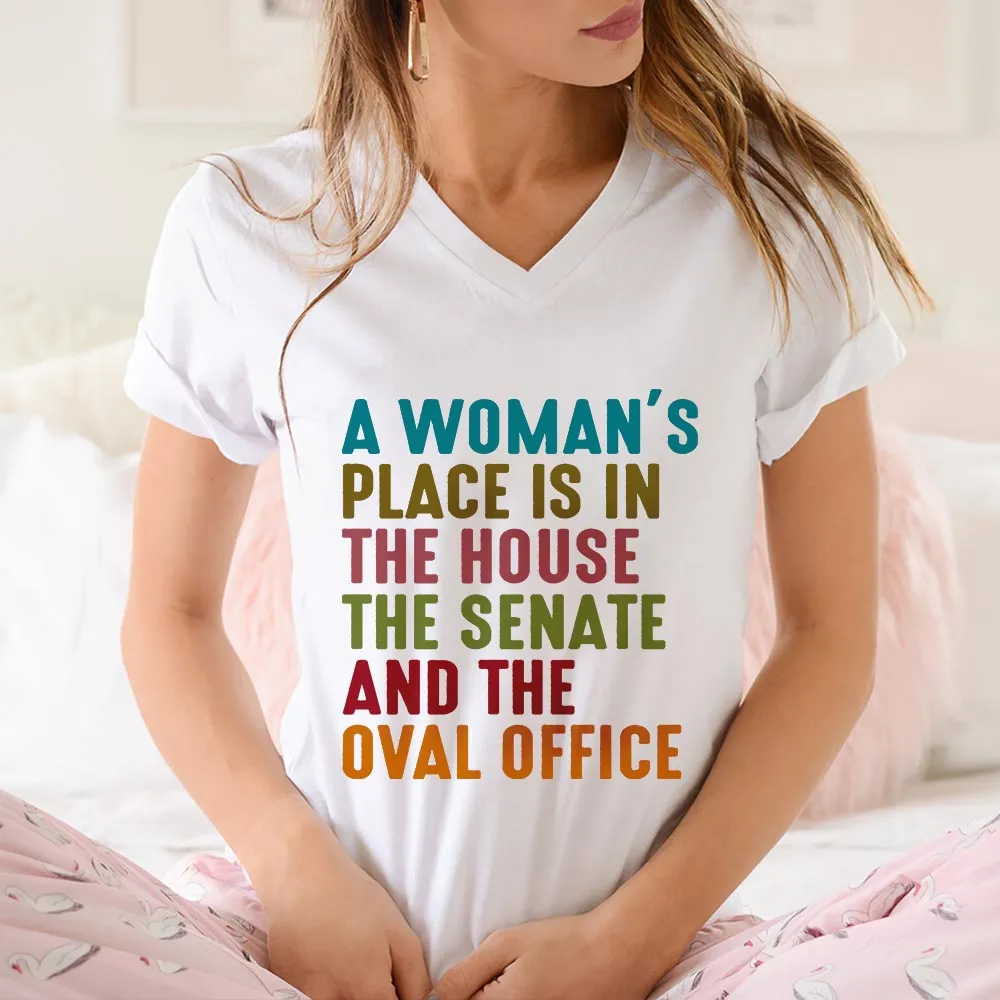 Women's V-neck T-shirt TSVW661