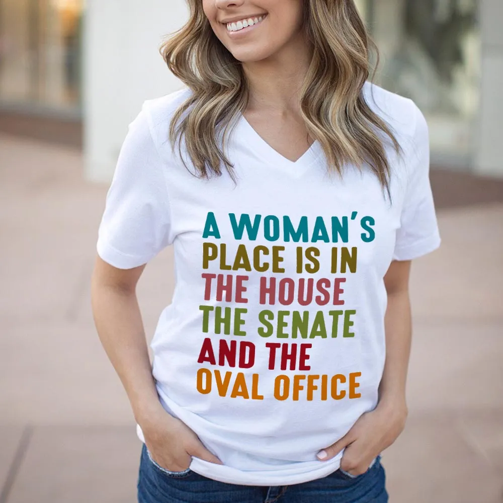 Women's V-neck T-shirt TSVW661