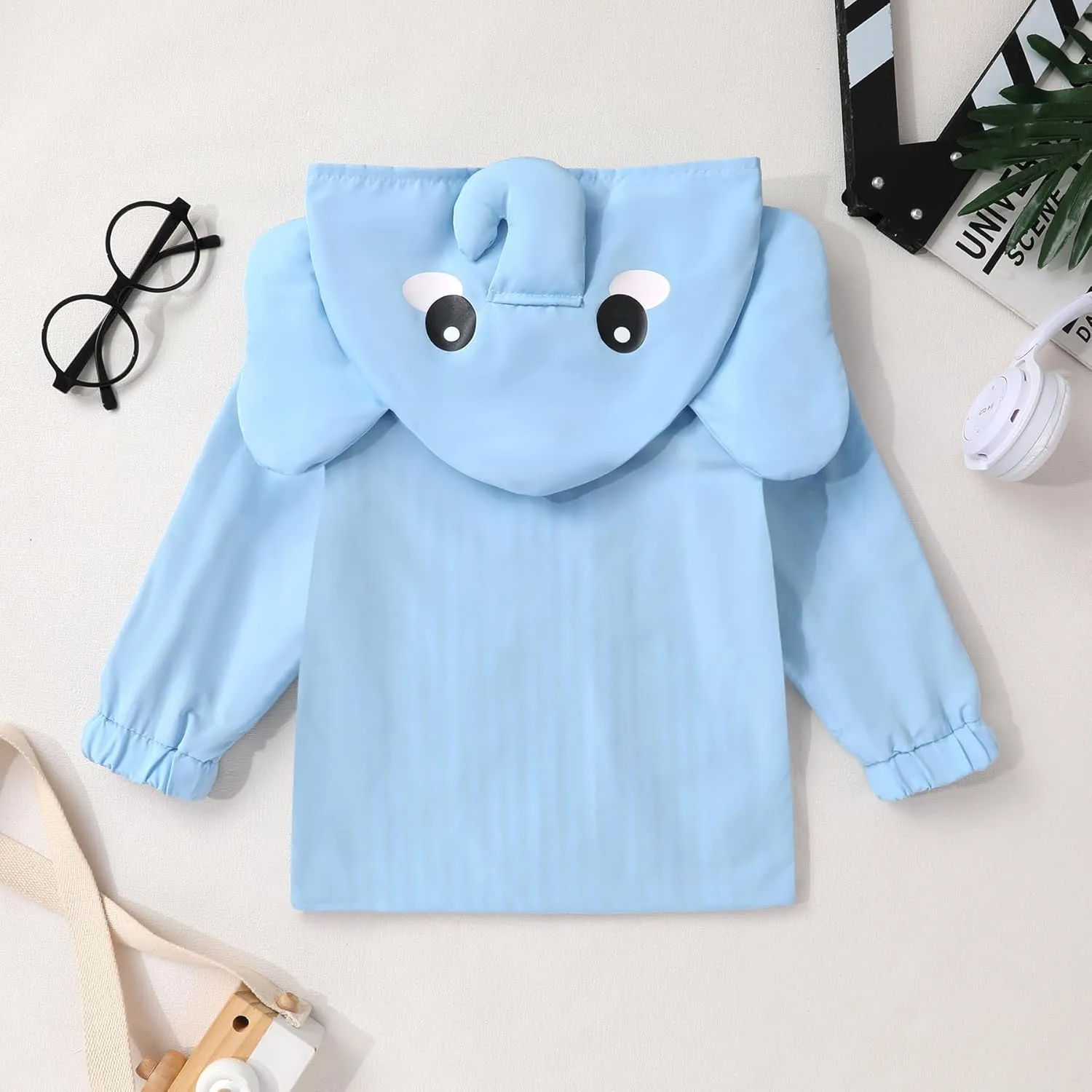 YOUNGER TREE Toddler Baby Boy Girl Duck Raincoat Cute Cartoon Hoodie Zipper Coat Outfit